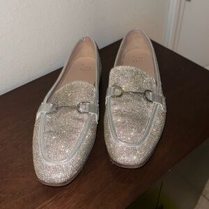 Like new rhinestone loafers size 11